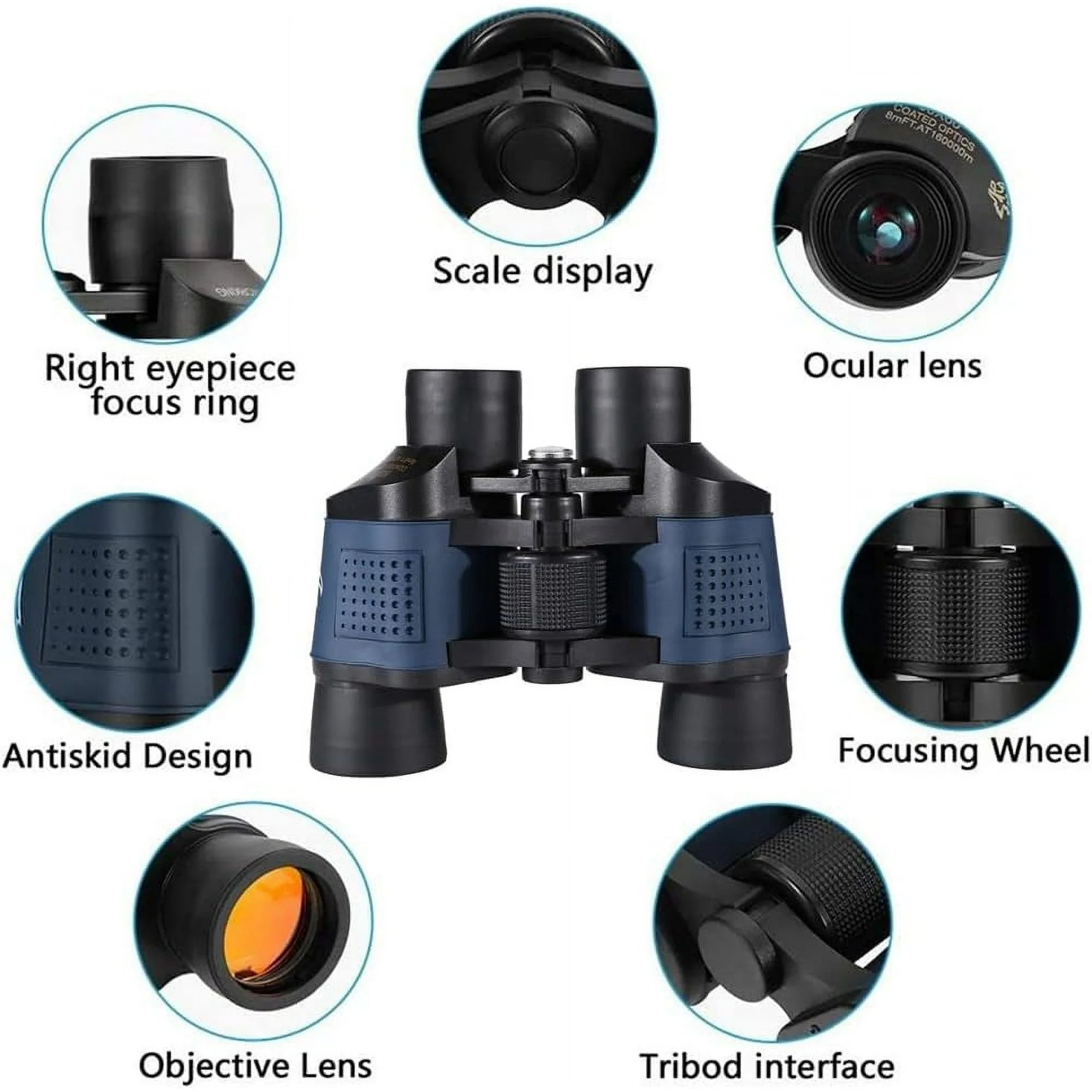 12X40 Binoculars for Adults