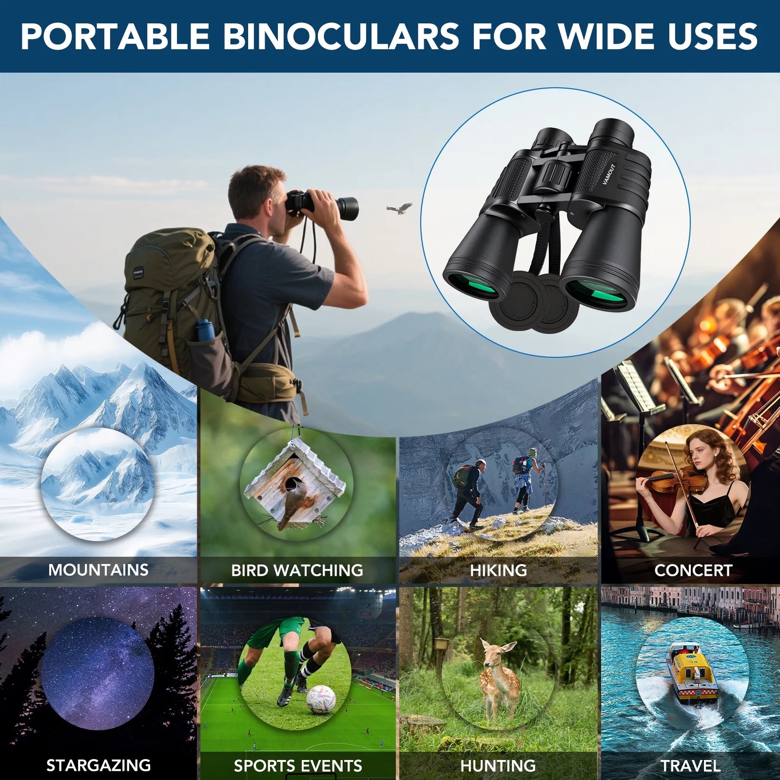 20X50 Binoculars for Adults