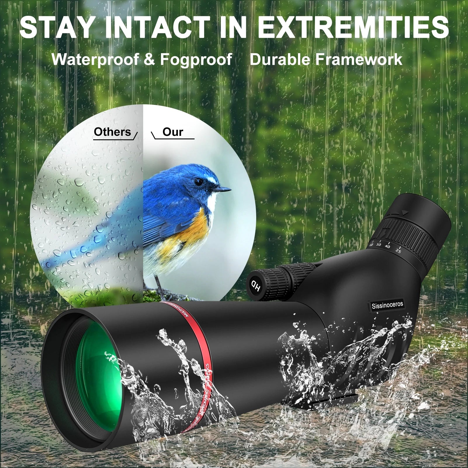 25-75x80 Zoom Spotting Scope