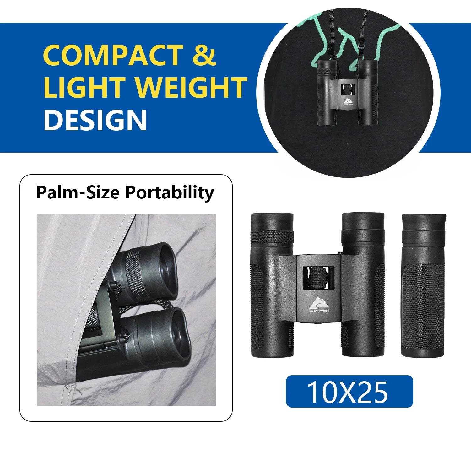 10X25 Pocket Binoculars